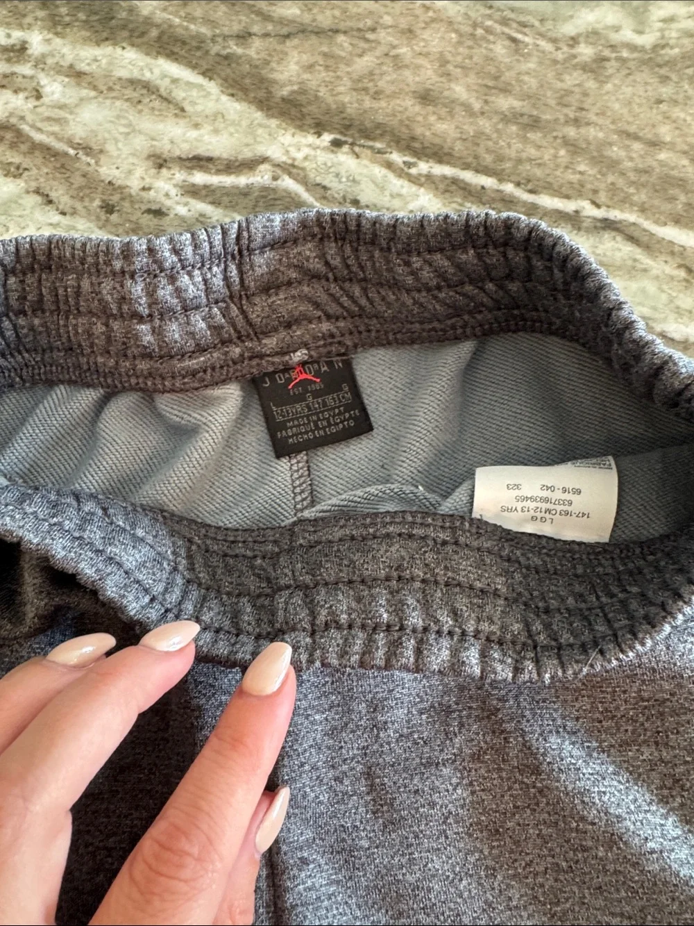 Jordan Kids Gray Jumpman Fleece Joggers